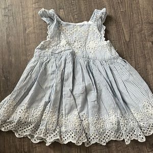 Baby Gap blue and white striped dress